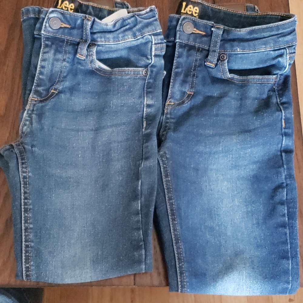 2 pairs of Lee jeans for girls